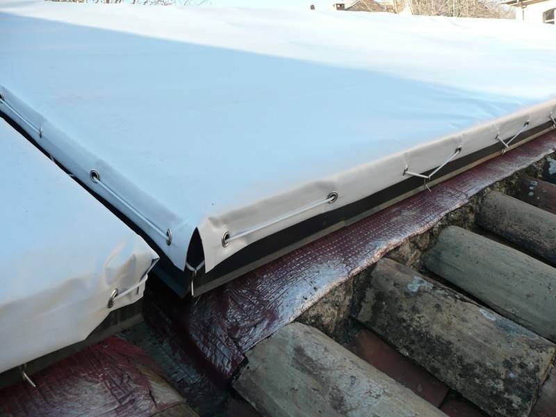 Bâches de protection solaire blanche amovible - Confection sur mesure pour puits de lumière, verrières, dômes et skydômes_1