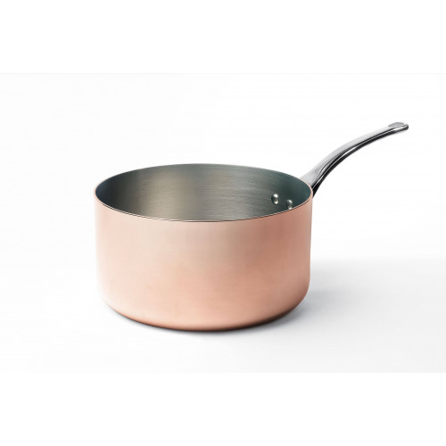 CASSEROLE EN CUIVRE INOX PROFESSIONNELLE À FOND MAGNÉTIQUE DE BUYER - Ø 240 MM