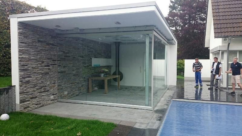 Cloison mobile vitrée G3000 - panneaux indépendants, verre trempé ou feuilleté, design transparent_1