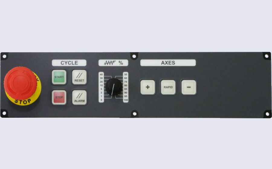 Mc-kb330.01 - Pupitre de commande Easysa - 330 x 80 mm, 7 touches lumineuses, interface parallèle 7I / 7O_0