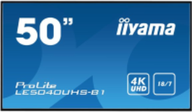 Moniteur 4K 50'' ProLite - VGA/HDMI - audio I/O - pied ou support VESA 400x400 - haut-parleurs intégrés_0