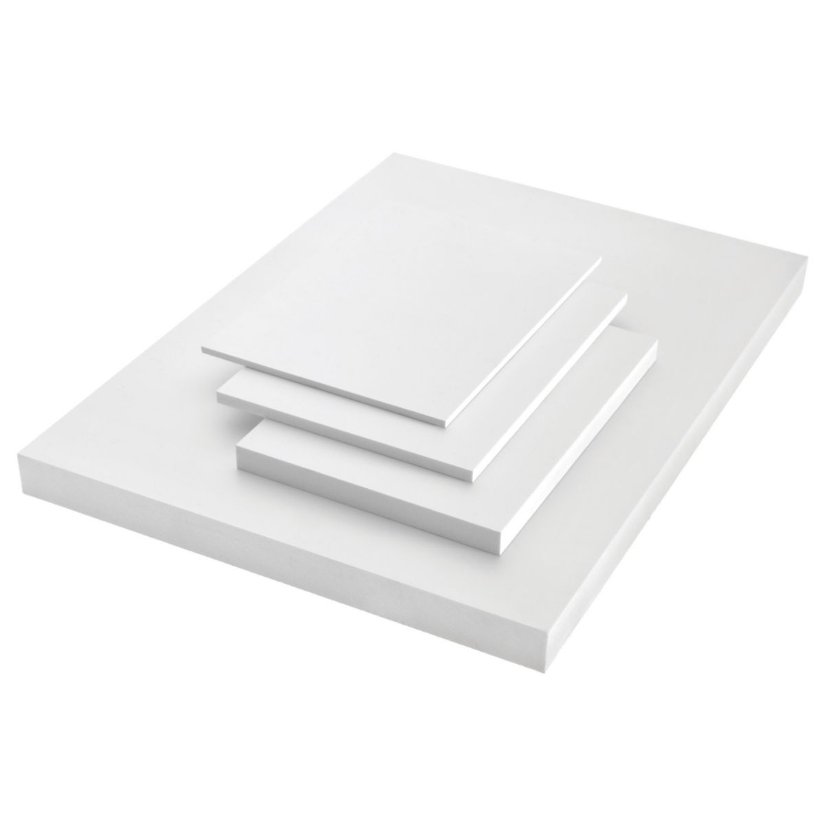 Panneau d'agencement forex classic en pvc expansé m1 blanc - 3a composites - 305x156cm 10mm_0