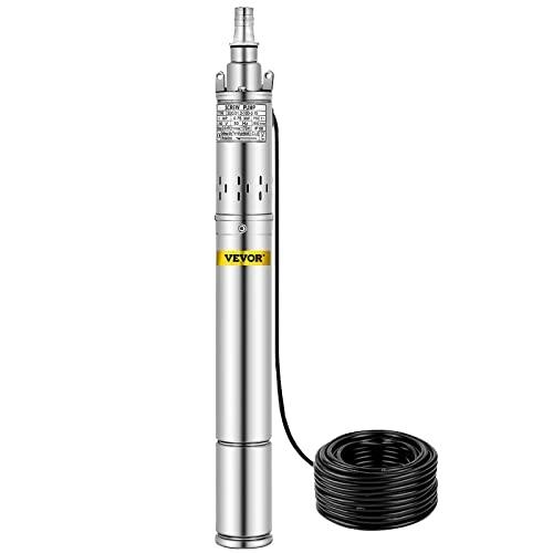 Pompe immergée HUSUPER 220V 750W - Débit max 2400 L/h - Hauteur max 175 m - Acier inoxydable_0