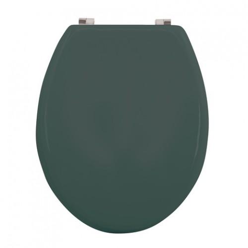 ABATTANT WC - MDF - CHARNIÈRES INOX - CLEO - VERT FONCÉ MAT MSV