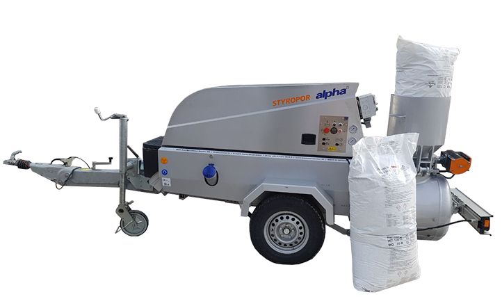 Alpha Z3 Styropor 260 Pompe à Chape - BMS Worker - Moteur 3 Cylindres Deutz 36,5 kW à 2600 U/min - Cuve 260 L - Solution 2-en-1 pour Polystyrène et Chape_0
