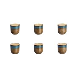 Bjorn Tasse ISLAND 15cl - 6 pièces - Terre et mer - marron 3701488305829_0