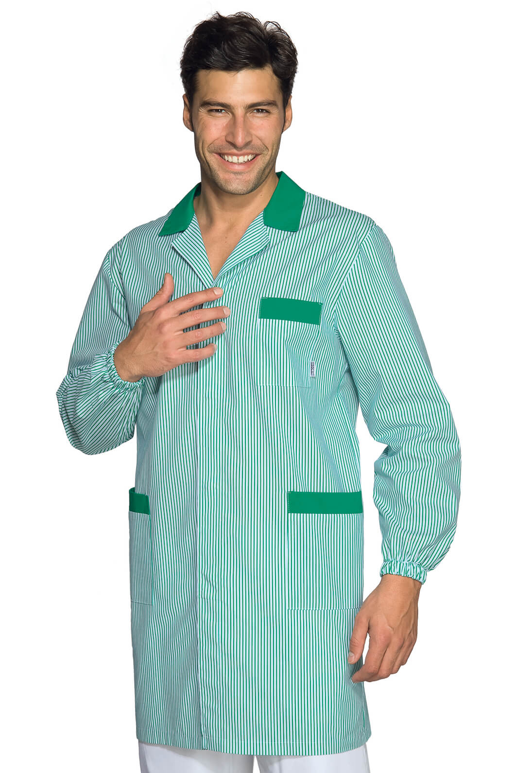 BLOUSE MÉDICALE HOMME TORONTO VERT RAYÉ VERT