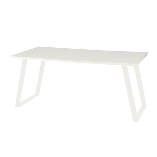 BUREAU SHAPE 120 X 80 X 75 CM DESIGN DROIT BLANC