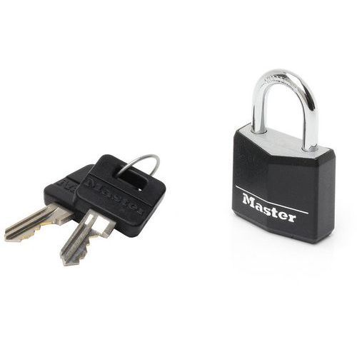 CADENAS À CLÉ EN ALUMINIUM - NOIR - MASTER LOCK