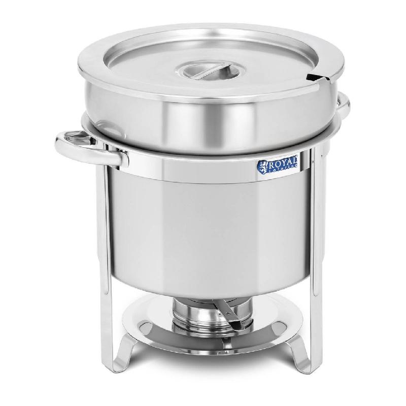 Chafing dish bain-marie rond en inox - 10,5 litres - modèle 14_0000084_0
