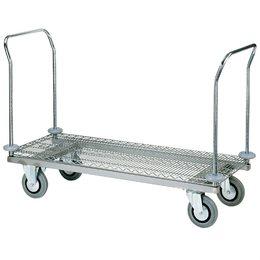 Chariot de transport de déchet UCF10609 - Multi-usages avec embase renforcée et roues pivotantes Ø 160 mm_0