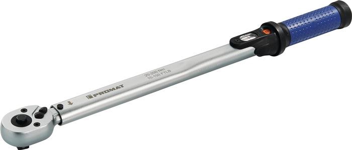 Clé dynamométrique 1/2 po. 60-300 Nm PROMAT - cliquet réversible intégré et précision +/- 3 %_0