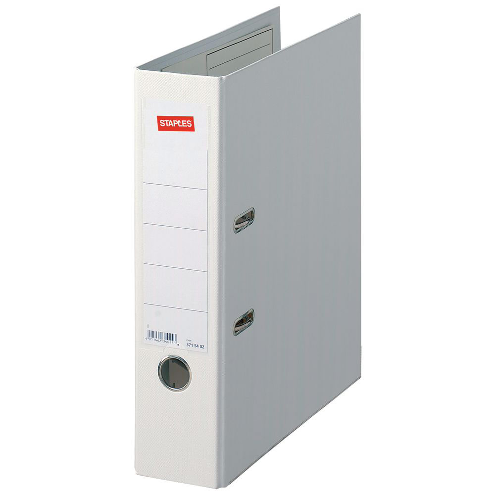 CLASSEUR A LEVIER PERGAMY - POLYPROPYLENE INTERIEUR/EXTERIEUR - DOS 8 CM - A4 - BLANC