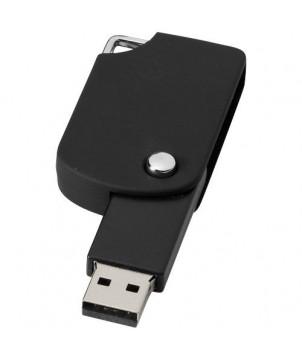 CLÉ USB PIVOTANTE CARRÉE 4 GB - NOIR - CLÉS USB PUBLICITAIRES PERSONNALISÉES