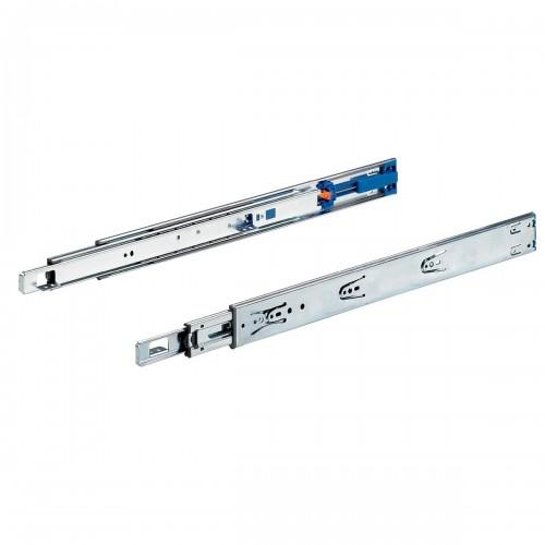 COULISSE À BILLES KA 4532 AVEC SILENT SYSTEM -EN APPLIQUE -35KG -10PAIRES -L650 HETTICH
