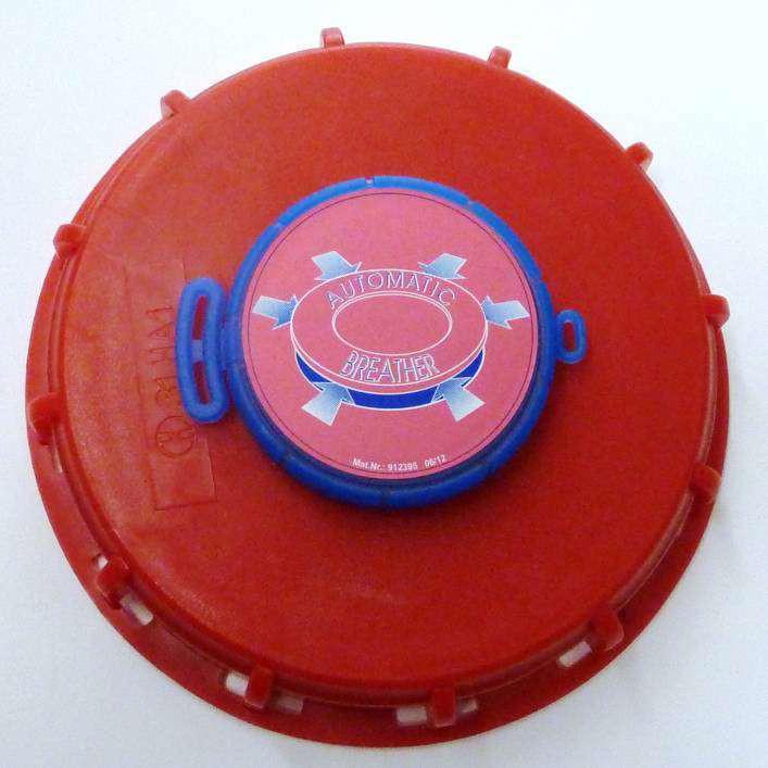 Couvercle Schütz Ø150 rouge UN + bonde 2