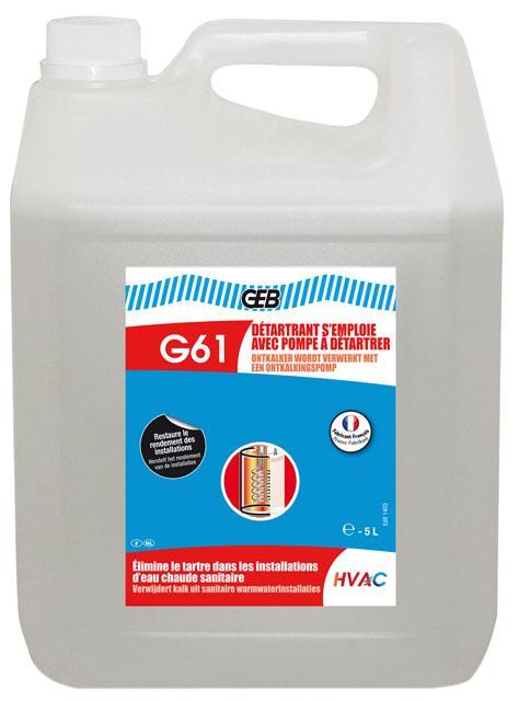 Détartrant G61 - Pour pompe - Bidon 5L - GEB - Réf. 870122 - 059475_0