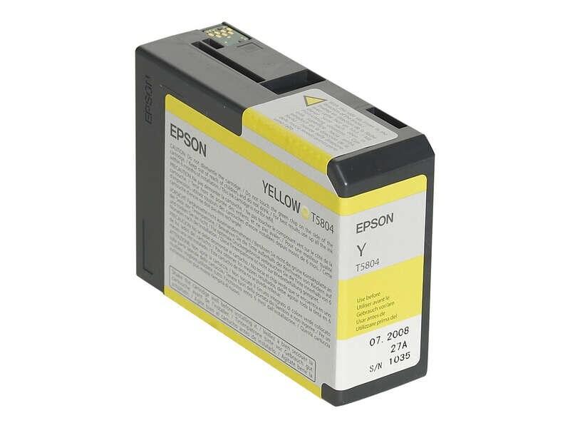 EPSON t5804 cartouche d'origine jaune - c13t580400 - c13t580400_0