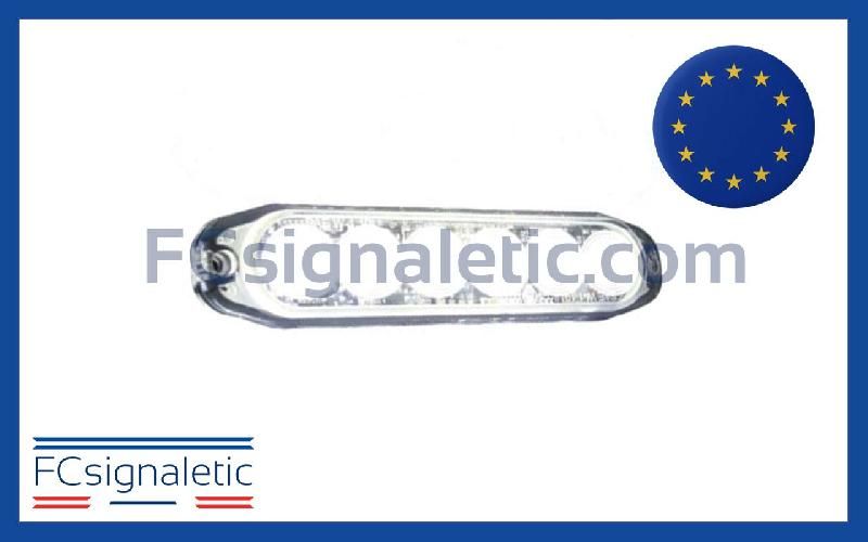 Feu  de pénétration 6 LED blanc ultra fin LEDSON 500661_0