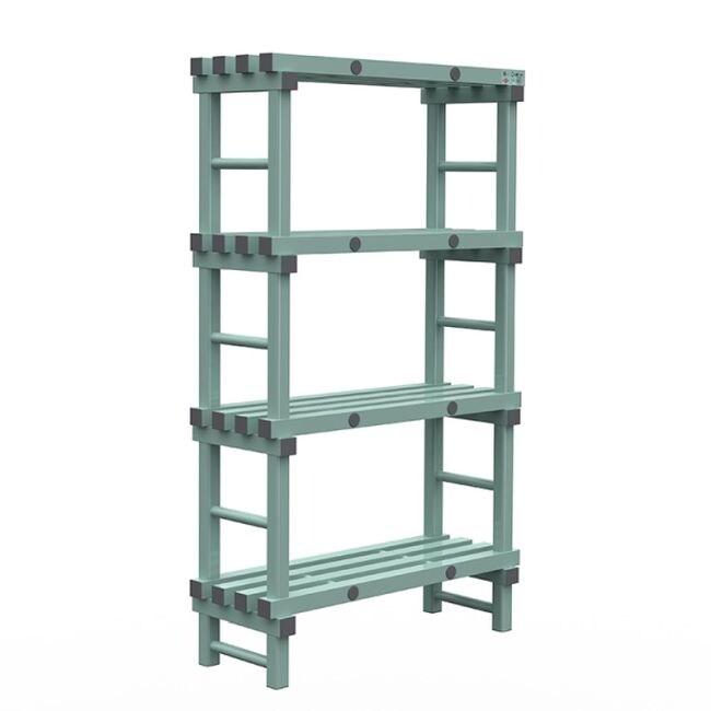 Gastro-Inox Rea Étagère Euro avec 4 étagères en plastique 1000x400x1750mm - GAS-308140_0