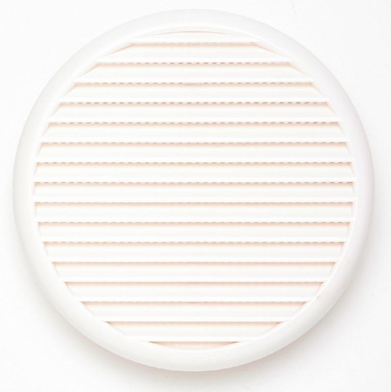 Grille d'aération ABS naturel - diamètre 17.5 cm - usage intérieur et extérieur - avec moustiquaire_0