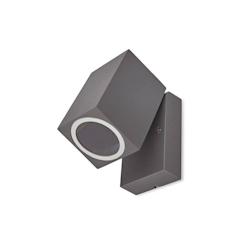 KOBI Applique murale orientable extérieur anthracite 165MM design pour ampoule GU10 - blanc 5902846011156_0