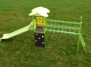 Structure pour aire de jeux - Le Bouton d'Or Junior - Pour enfants de 3 à 8 ans - Fabrication Française_0