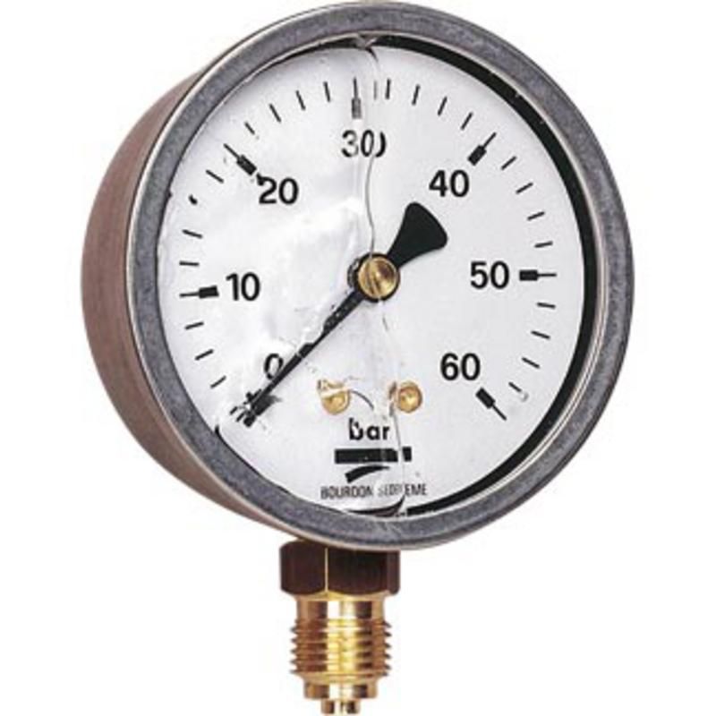 MANOMETRE GLY INOX D.63 V 1/4G -1+0 BAR TYPE D