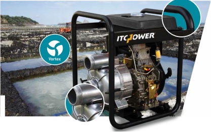 Groupe motopompe diesel 55m3/h pour irrigation, assainissement, eaux chargées_0