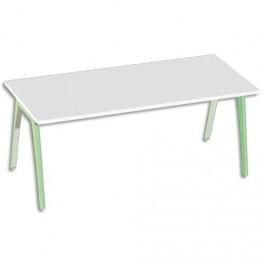MTI BUREAU SIMPLE MT6 CONCEPT COLORIS BLANC VERT - DIMENSIONS : L120 X H74 X P80 CM