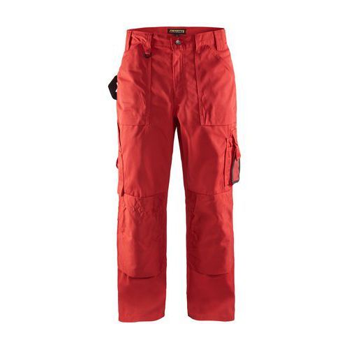 PANTALON DE TRAVAIL ARTISAN SANS POCHES FLOTTANTES ROUGE C52 - BLAKLADER