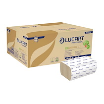 PAPIER ESSUIE-MAINS PLIAGE ENCHEVÊTRÉ LUCART ECONATURAL  CARTON DE 3800