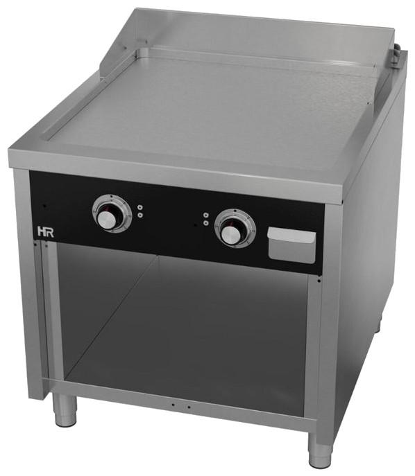 Plancha électrique fry-top professionnelle sur placard ouvert 800x9... - PFTE9008E_0