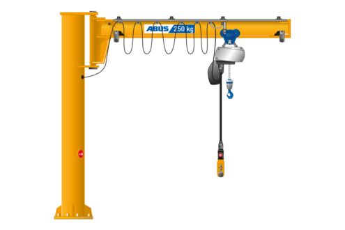 Potence sur fût LSX - Abus Levage - 500 kg - rotation 270° et portée jusqu'à 7 m_0