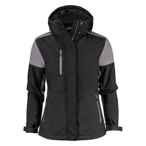 PRINTER PRIME PRIME PADDED VESTE SOFTSHELL FEMMES NOIR/GRIS ACIER - TAILLE M