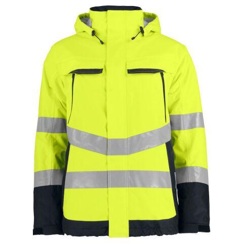 PROJOB 6441 PARKA DOUBLEE - EN ISO 20471 CLASSE 3 EN 343 CLASSE 3/1 JAUNE/NOIR - TAILLE M