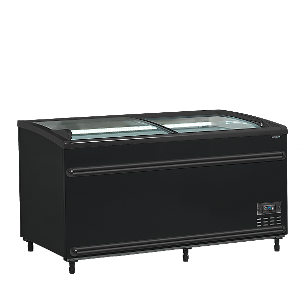 Réfrigérateur / congélateur de supermarché noir 422 L - Noir | Tefcold - SFI145B-CFVS_0