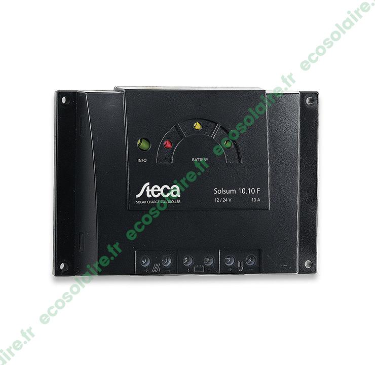 Régulateur de charge solaire SOLSUM1010 - 10A 12-24V PWM STECA pour applications industrielles_0