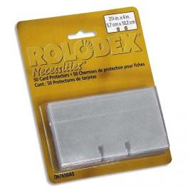 ROLODEX LOT DE 100 FICHES BLANCHES - DIM. : 5,7 X 10,2 CM