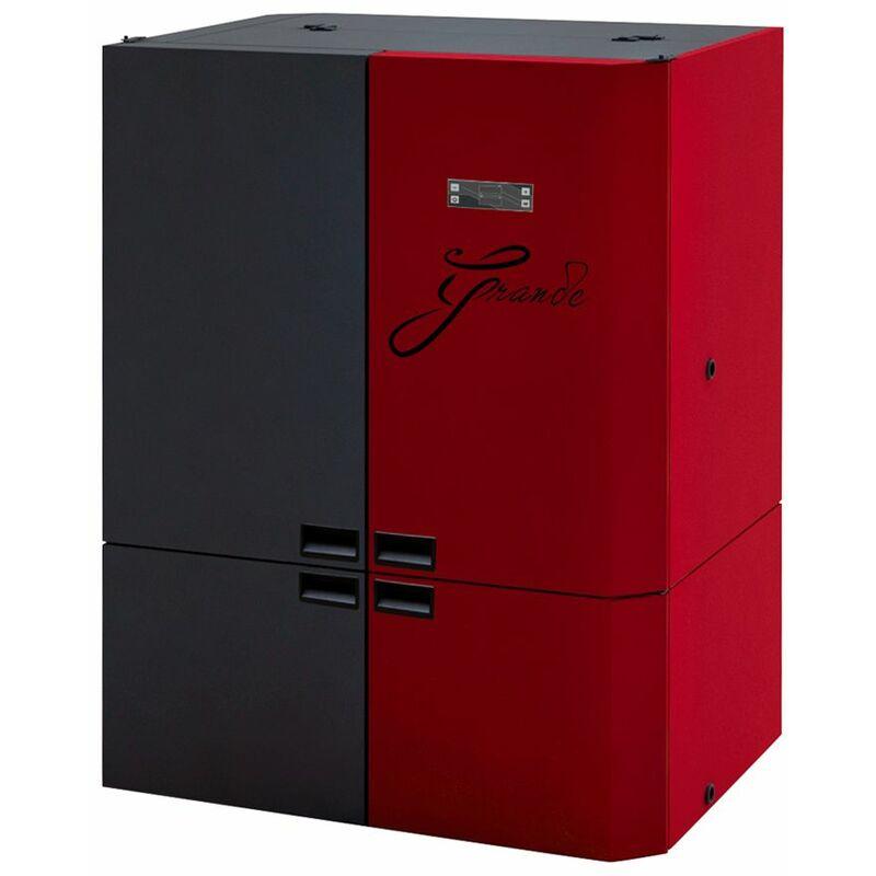 CHAUDIÈRE GRANULÉS AVEC SILO GRANDE SANNOVER 37 KW - ROUGE