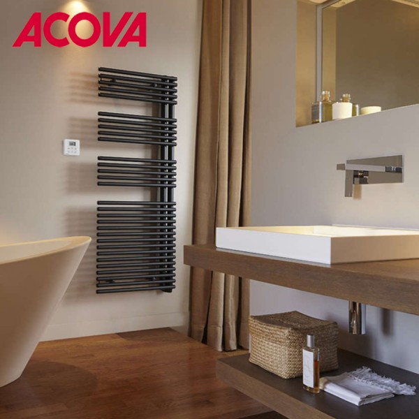 SÈCHE-SERVIETTE ACOVA - CALA ASYMÉTRIQUE À DROITE - ÉLECTRIQUE 500W TLNR-050-40/GF