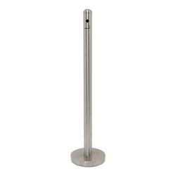 Securit® Poteau pour Fumeurs - Cendrier Extérieur en Acier Inoxydable 4.6KG - argenté inox ECM-SP-SS-SM_0