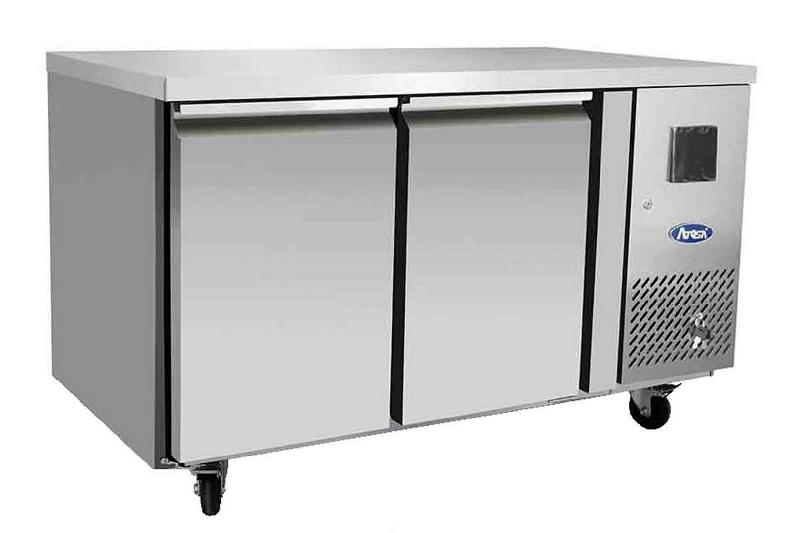 Table réfrigérée GN1/1 tropicalisée positive 2 portes - EPF3422GR - inox - 280L - Atosa_0