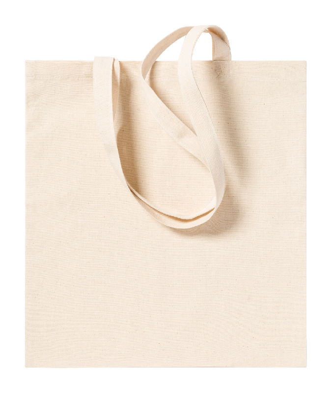 Tote bag en coton - 100% coton naturel 240 g/m² avec longues poignées_0