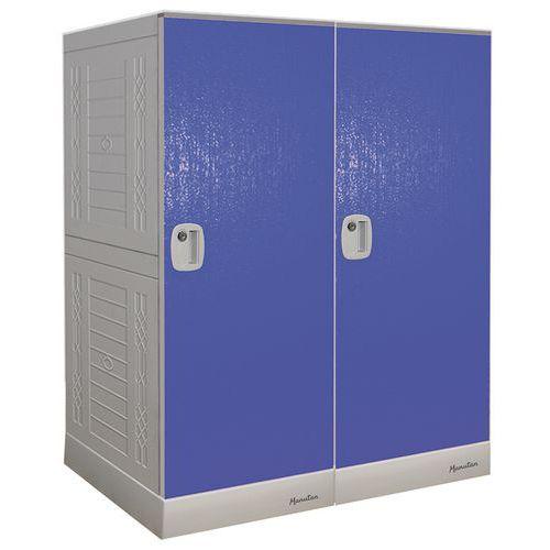 VESTIAIRE MULTICASES 2 CASES 712 MM BLEU - MANUTAN EXPERT