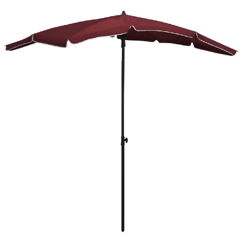 VidaXL Parasol de jardin avec mât 200x130 cm rouge bordeaux Modèle Balcon Levant Prime - 315555_0