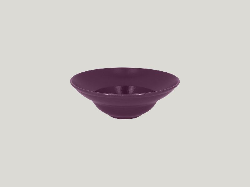 ASSIETTE EXTRA CREUSE ROND VIOLET PORCELAINE Ø 23 CM NEO FUSION RAK