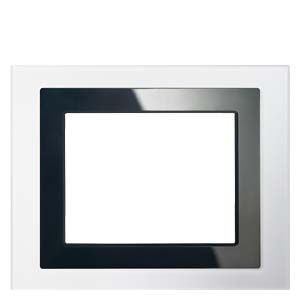 5WG1588-8AB15 - Écrans tactiles Siemens Aktieselskab - cadre pour écran tactile en verre blanc - poids 0.302 kg_0