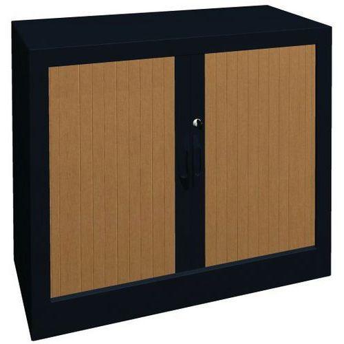 ARMOIRE À RIDEAUX 80 X 69 CM HÊTRE/ANTHRACITE - MANUTAN COLLECTIVITÉS