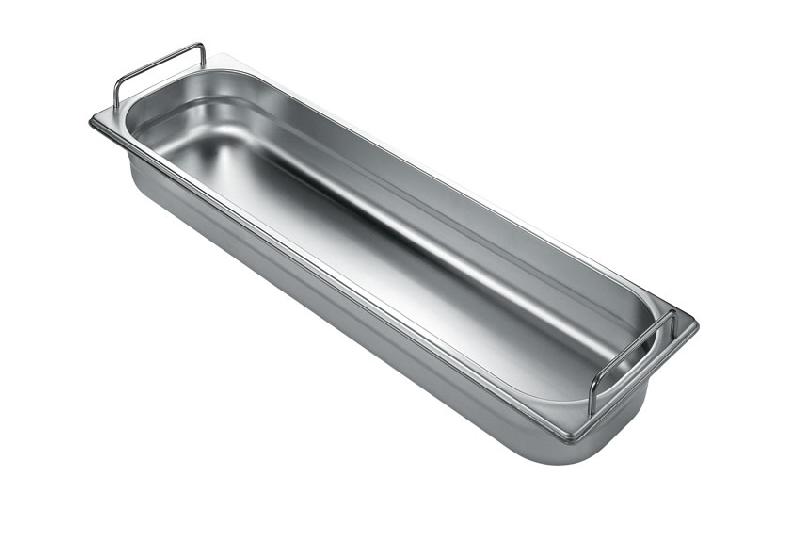 BAC GASTRO INOX 2/4 - H 150 MM -PERFORÉ À  ANSES FIXES